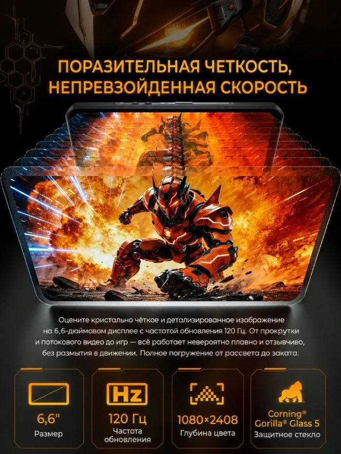 Смартфон Oukitel WP66 12/512Gb Orange — фото 12