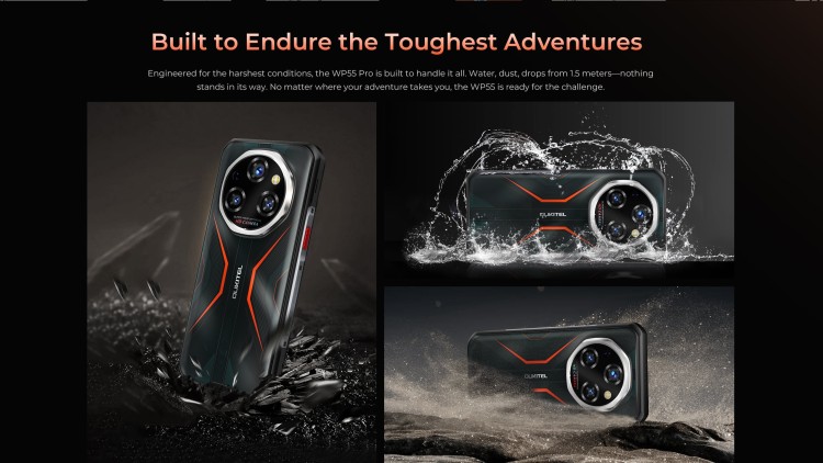 Смартфон Oukitel WP55 Pro 16/512Gb Black